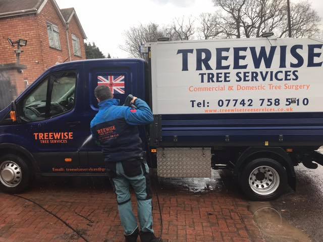 cleaning a Treewise van